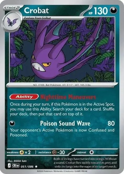 Hovedbilde CRI - 051 - Crobat - Reverse Holo